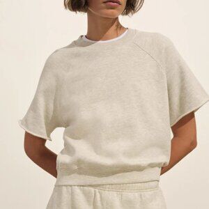 Buck Mason Off-White Short Sleeve Sweatshirt